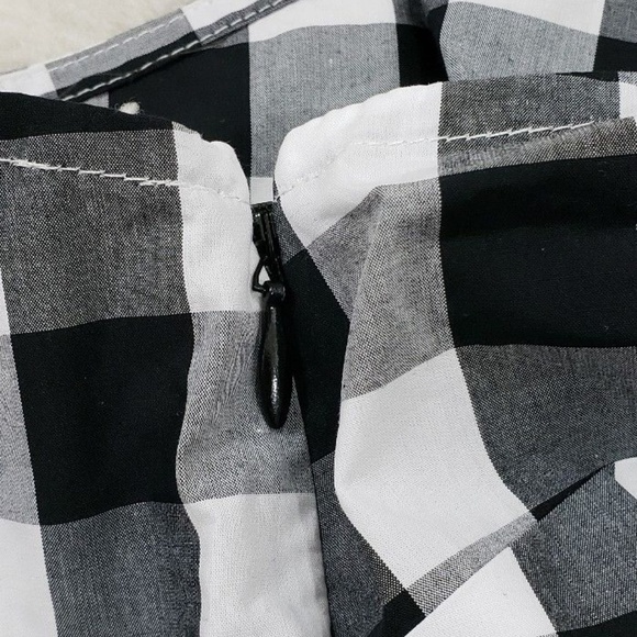 J. Crew Maybe One-Shoulder Mix Gingham Top - Picture 8 of 8